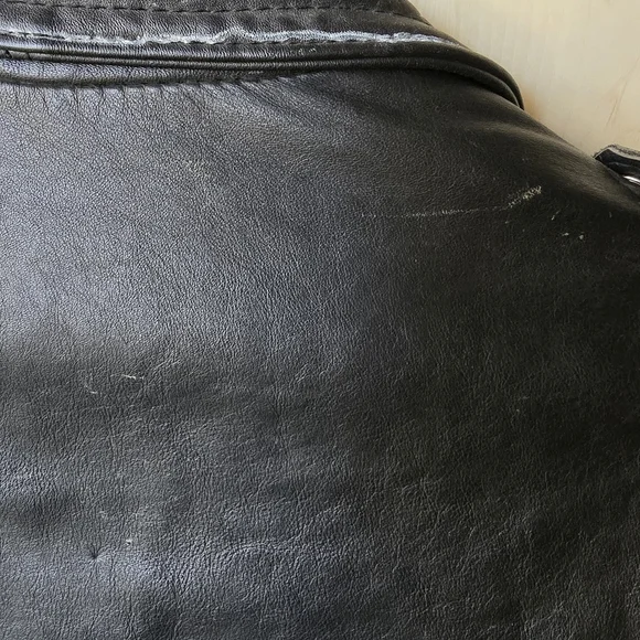 Vintage Golden Boy Leather Jacket 80s-90s Punk Mens - Picture 11 of 16